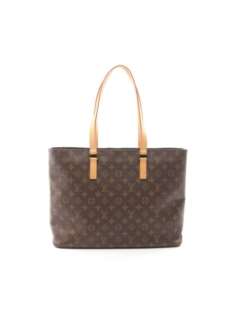 Louis Vuitton Tote Monogram Canvas Leather